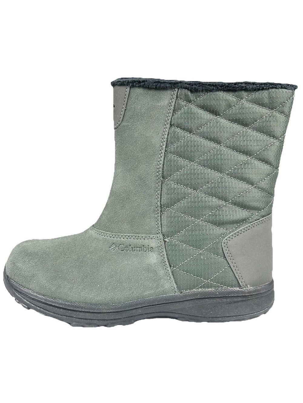 Columbia Waterproof Boots Women’s Size 8.5 Green Ice Maiden Suede Snow Boots New
